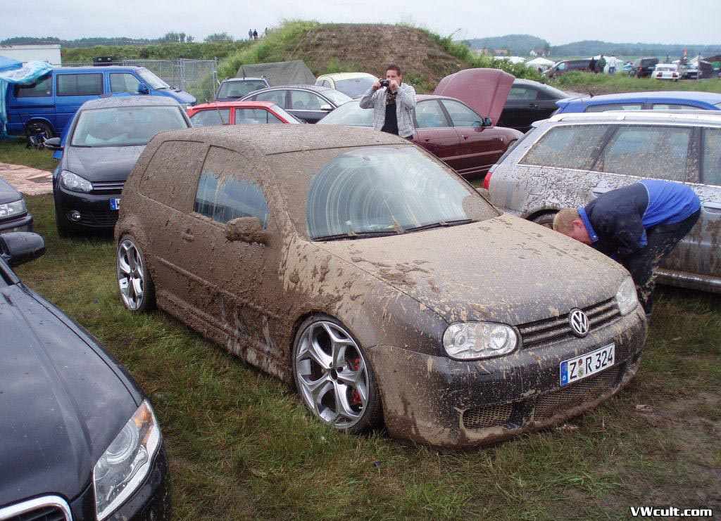 VW Golf dirty